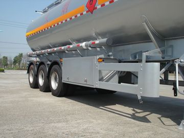 reboque móvel do depósito de gasolina do petróleo da liga de alumínio do eixo 46000L de 3x12T BPW
