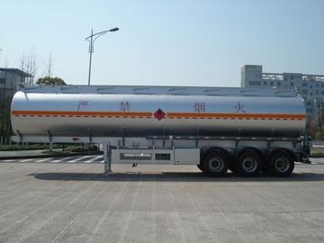 reboque móvel do depósito de gasolina do petróleo da liga de alumínio do eixo 46000L de 3x12T BPW