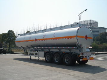 reboque móvel do depósito de gasolina do petróleo da liga de alumínio do eixo 46000L de 3x12T BPW