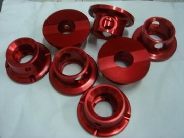 As peças fazendo à máquina da precisão do CNC do alumínio AL7075/CNC fizeram à máquina partes com vermelho anodizam