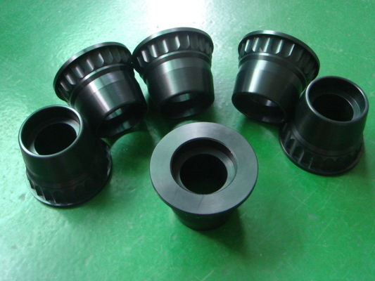 Peças de serrilha fazendo à máquina da precisão do CNC com preto anodizadas para as peças de impressora