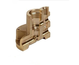 CNC feito sob encomenda que faz à máquina, peças fazendo à máquina da elevada precisão do bronze com folheado a níquel