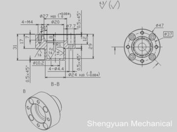 Eixo de giro do corpo do selo das peças da precisão do CNC SUS304 para o selo do compressor do portador