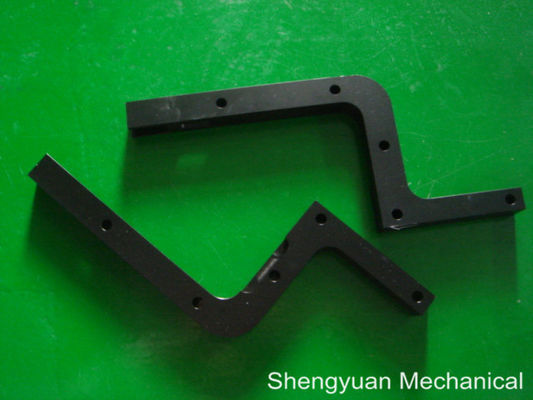 Máquina revestida preta do CNC da precisão, peças de metal de dobramento anodizadas do alumínio