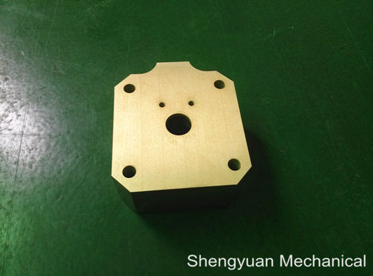 Alojamento amarelo dourado fazendo à máquina de Powdercoat do alumínio 5083 da precisão fria do CNC do converso