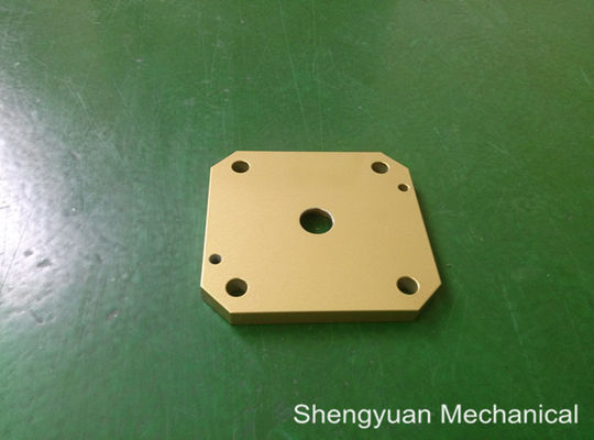 Precisão fria do CNC do converso do alumínio 5083 que faz à máquina a tampa amarela dourada de Powdercoat
