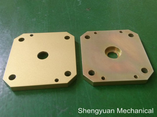 Precisão fria do CNC do converso do alumínio 5083 que faz à máquina a tampa amarela dourada de Powdercoat