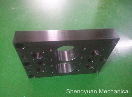 Folha superior fazendo à máquina da placa das peças da precisão preta do CNC da oxidação C.R.S