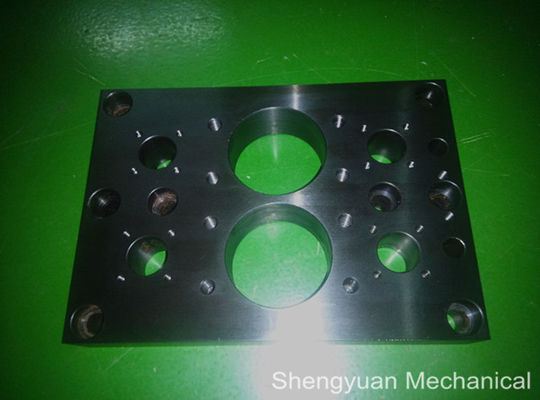 Folha superior fazendo à máquina da placa das peças da precisão preta do CNC da oxidação C.R.S