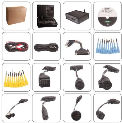 Multi - a ferramenta diagnóstica do caminhão da língua para o grande homem presta serviços de manutenção a resistente