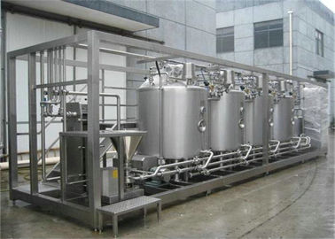 Linha de produção eficiente alta do leite pasteurizado para a caixa da parte superior do frontão, a garrafa plástica e o saco