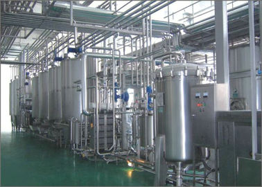 Linha de produção eficiente alta do leite pasteurizado para a caixa da parte superior do frontão, a garrafa plástica e o saco