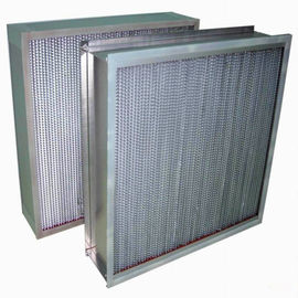 Filtro de alta temperatura de Hepa do plissado da folha de alumínio para o sistema industrial do filtro de ar