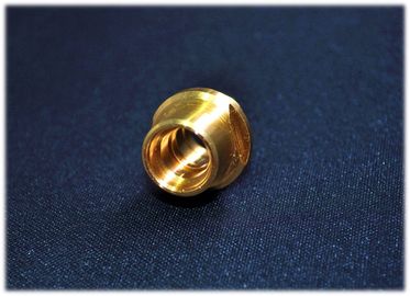 Peças giradas não padrão do cobre chapeado do ouro, peça fazendo à máquina do CNC