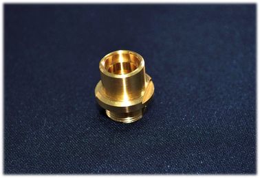 Peças giradas não padrão do cobre chapeado do ouro, peça fazendo à máquina do CNC