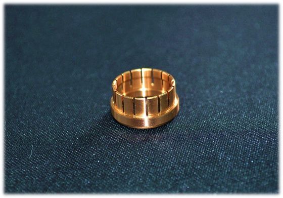 Personalize o conector girado do espaço aéreo do RF das peças do CNC a precisão de bronze