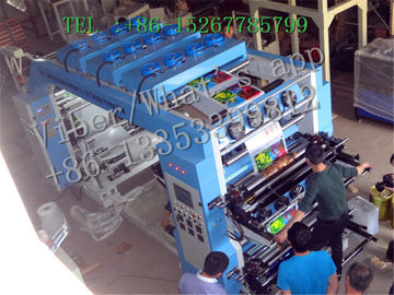 Máquina de impressão de Flexo de 4 cores para a impressão do papel de rolo/filme plástico